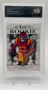 2023 Leaf #RA-13 Caleb Williams Rookie Achievement Graded Gem Mint 10