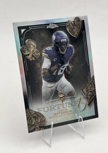 2025 Topps Chrome Fortune 15 Justin Jefferson (#F15-4) Minnesota Vikings