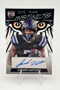 2023 Leaf Pro Set Pure Football Jordan Waters Autograph Numbered 1215 (#PI-JW1)