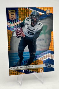 2020 Panini Donruss Elite Orange #172 Cole McDonald RC Numbered (0649)