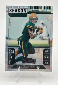 2024 Panini Contenders #36 Christian Watson Season Ticket Green Bay Packers