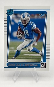 2021 Panini Donruss Football #284 Amon-Ra St. Brown Rated Rookie Detroit Lions