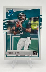2020 Panini Donruss Football #314 Jalen Hurts Rated Rookie Philadelphia Eagles