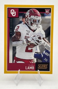 2021 Panini Score #416 CeeDee Lamb RC Rookie Card Dallas Cowboys