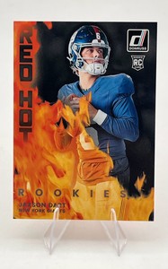 2025 Panini Donruss Red Hot Rookies Jaxson Dart #RHR-JXD New York Giants Football Card