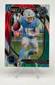 2024 Panini Select #268 Ladd McConkey RC Rookie Card Holographic RedGreen