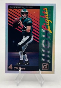 2018 Donruss Highlights #H-17 Carson Wentz First Print Numbered 1100