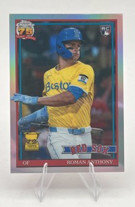 2026 Topps Chrome Roman Anthony 75th Anniversary Refractor RC #91CB-19
