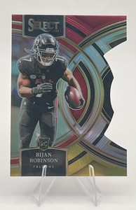 2023 Panini Select Premier Level RedYellow Die Cut Parallel #180 Bijan Robinson RC Rookie Card