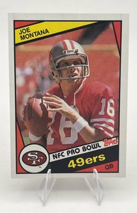 1984 Topps Football #358 Joe Montana NFC Pro Bowl San Francisco 49ers HOFer