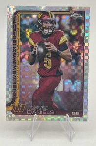 2025 Topps Chrome X-Fractor #295 Jayden Daniels Washington Commanders