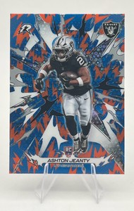 2025 Topps Resurgence #149 Ashton Jeanty BlueOrange Spark Refractor RC Rookie Card