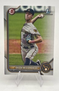 2022 1st Bowman Draft Rookie Card Jacob Misiorowski #BD-132 Milwaukee Brewers