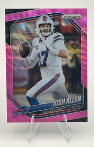2025 Panini Prizm #167 Josh Allen Pink Wave Buffalo Bills