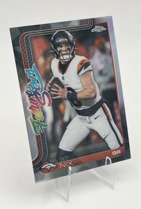 2025 Topps Chrome Future Stars Refractor #FS-15 Bo Nix Denver Broncos