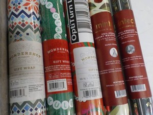 5 rolls Variety of Gift Wrapping Paper