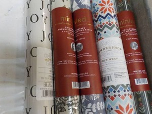 5 rolls Variety of Gift Wrapping Paper