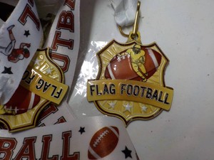 6 Flag Football Medals