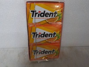 12 pack Trident 14 sticks each Tropical Twist Sugar Free Gum