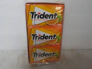 12 pack Trident 14 sticks each Tropical Twist Sugar Free Gum