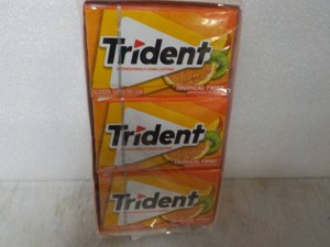 12 pack Trident 14 sticks each Tropical Twist Sugar Free Gum