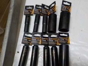 Gear Wrench Sockets- all sizes pictured