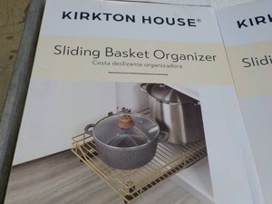 Kirkton House set of 2 Sliding Basket Organizer