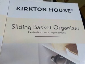 Kirkton House set of 2 Sliding Basket Organizer