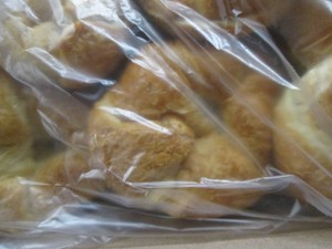Case of 150 Croissants, have been kept frozen