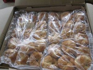 Case of 150 Croissants, have been kept frozen