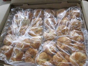 Case of 150 Croissants, have been kept frozen