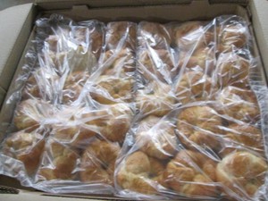 Case of 150 Croissants, have been kept frozen