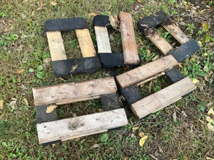 Lot of 4 Wheel Dolly Carts