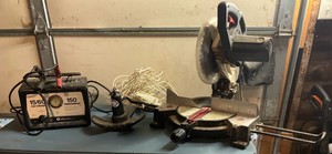 Chop Saw, Battery Charger &  Anchor