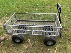 Metal Wagon with Fold Down Sides