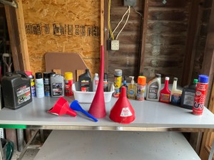 Misc Chemical and Funnel Lot