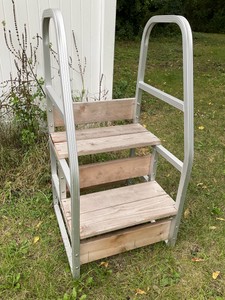 Aluminum Steps and Trailer Motorcycle Mount