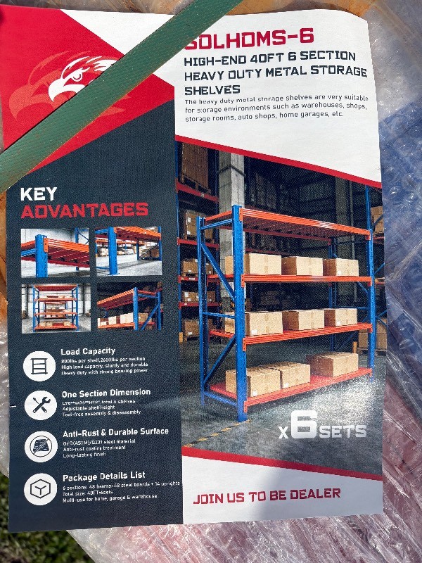 SDLANCH 40FT HD PALLET RACK SHELVING(HDMS6)