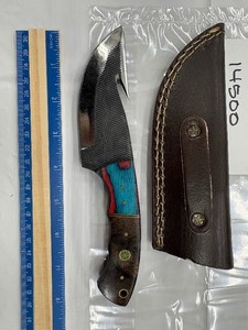 (MHSCUTLERY) HUNTING KNIFE with GUT HOOK