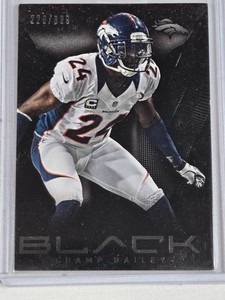 Champ Bailey 2013 Panini Black #53 Numbered 226399- Denver Broncos Football Card