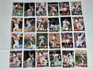 Lot of 24 Baseball Cards Featuring Key Players Barry Bonds, Jose Canseco, and Mark McGwire. Includes Donruss 1994 set gold foil features.