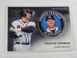 Freddie Freeman 2020 Topps Baseball Medallion #TPM-FF - Atlanta Braves Baseball Card