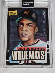 Willie Mays 1952 Project 2020 Topps #261 - New York Giants Vintage Baseball Card