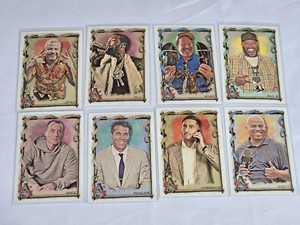 Lot of 8 Allen & Ginter Cards Featuring Bun B, Casey Webb, Meek Mill, Moises Lopez, DJ Skee, Chris Fowler, Shams Charania, and Andre Knott