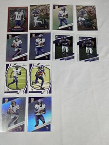 Lot of 12 Minnesota Vikings Football Cards featuring Kirk Cousins, Dalvin Cook, and Danielle Hunter.