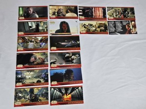Lot of Star Wars Episode I Trading Cards Featuring Characters and Scenes