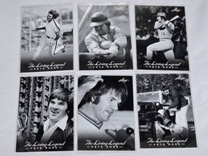 Lot of 6 Pete Rose Baseball Cards - The Living Legend Series by Leaf, 2012