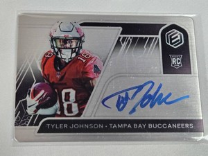 Tyler Johnson Rookie 2020 Panini Elements Auto Metal Card #160 - Tampa Bay Buccaneers Football Card