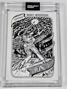 Rickey Henderson Topps Project 2020 #482 - Oakland Athletics Baseball Card