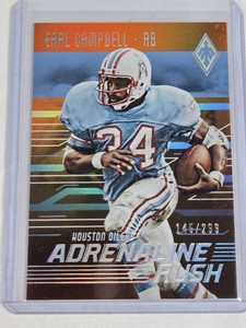 Earl Campbell 2016 Panini Phoenix Adrenaline Rush #AR-EC Numbered 145299 - Houston Oilers Football Card